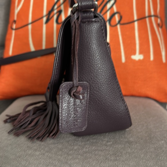 Clarks small purse crossbody in plum - Picture 2 of 7